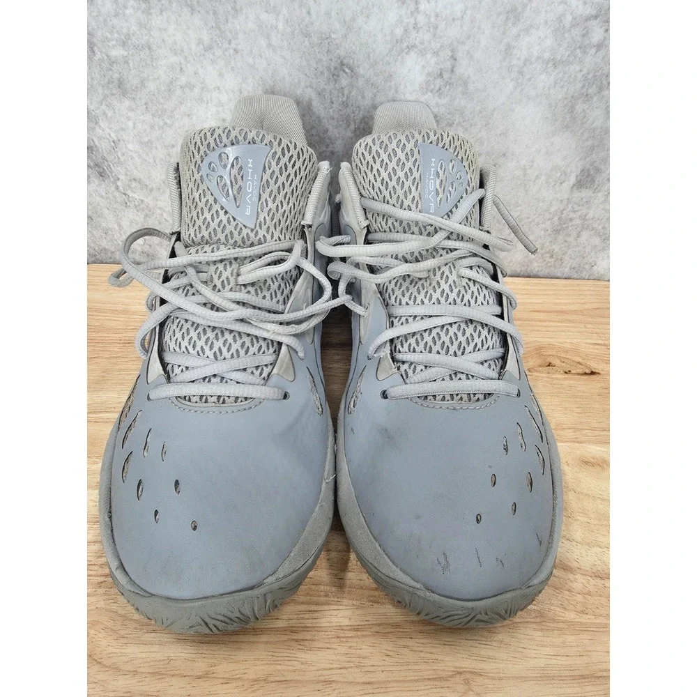 Under Armour HOVR Havoc 3 Basketball Shoes Mens 10.5 Steel Mod Gray Sneakers